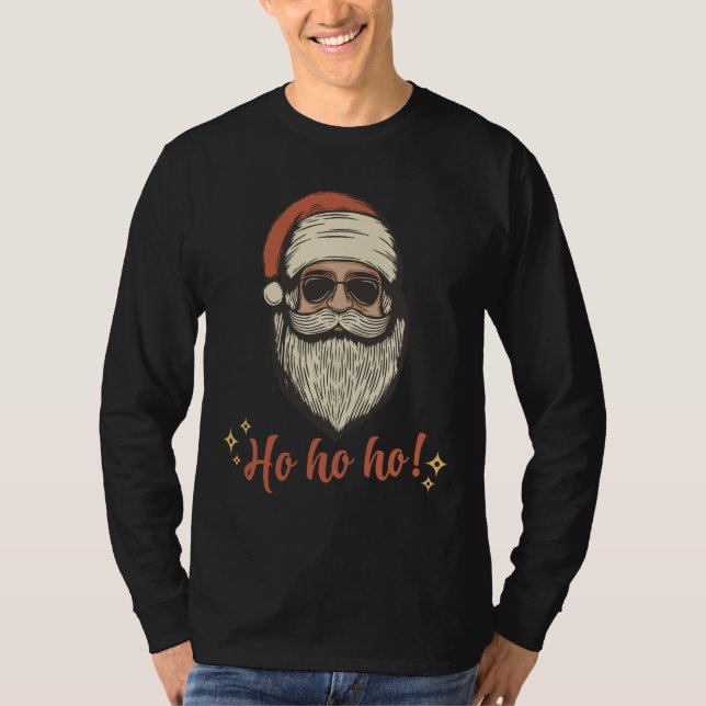 Hohoho Santa Claus Christmas T-Shirt (Vorderseite)