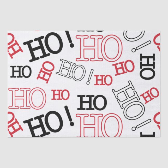 HoHoHo Seidenpapier (Vorderseite)