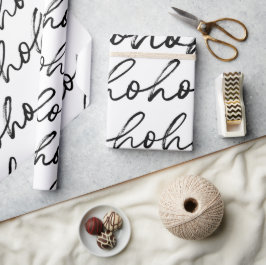 HoHoHo Weihnachtsmuster Geschenkpapier