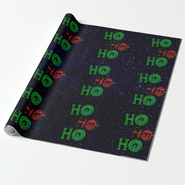 HoHoHo Weihnachtswrapping Paper Geschenkpapier (Ungerollt)