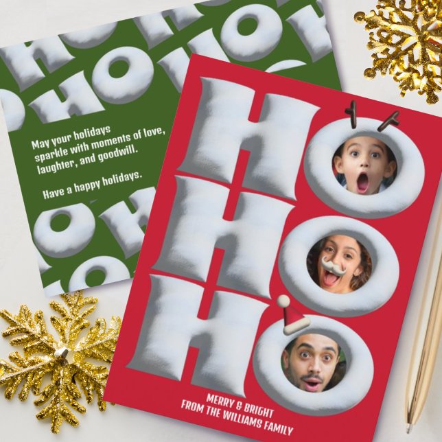 HOHOHOHO! Erstellen Sie Ihre eigene Urlaubskarte! Postkarte (Von Creator hochgeladen)