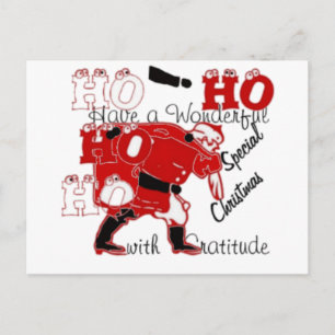 HOHOHOHO haben ein wunderbares Weihnachten mit Dan Postkarte