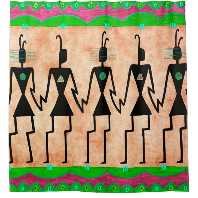 Hohokum-Duschvorhang Duschvorhang (Vorderseite)