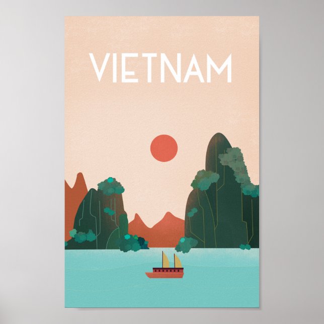 HOi An Town Vietnam Reiseplakat Poster (Vorne)