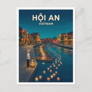 Hoi An Uferlaternenweg Vietnam Postkarte