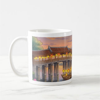 Hoi An Vietnam Altstadt Ghibli Aquarell Wand Kaffeetasse