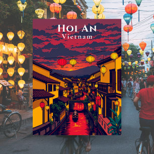 Hoi An Vietnam Antike Stadt Lanterns Postkarte