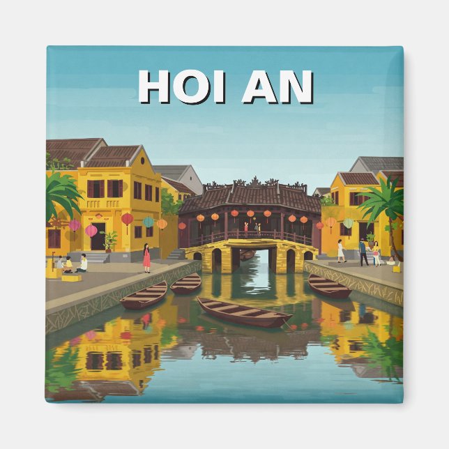 Hoi An Vietnam Japan Covered Bridge Travel Magnet (Vorne)