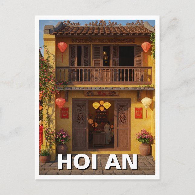 Hoi An Vietnam Travel Postkarte (Vorderseite)