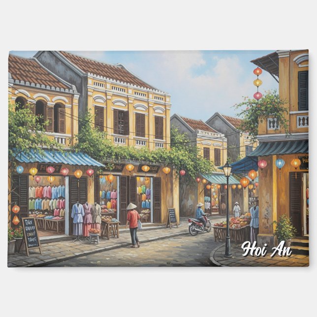 Hoi An Vietnam Vintage Reise Magnet (Vorderseite)
