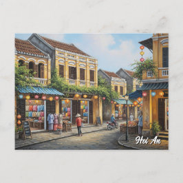 Hoi An Vietnam Vintage Travel Postkarte