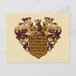 Hoit the Black Flag Mencken Quote Custom Einladung