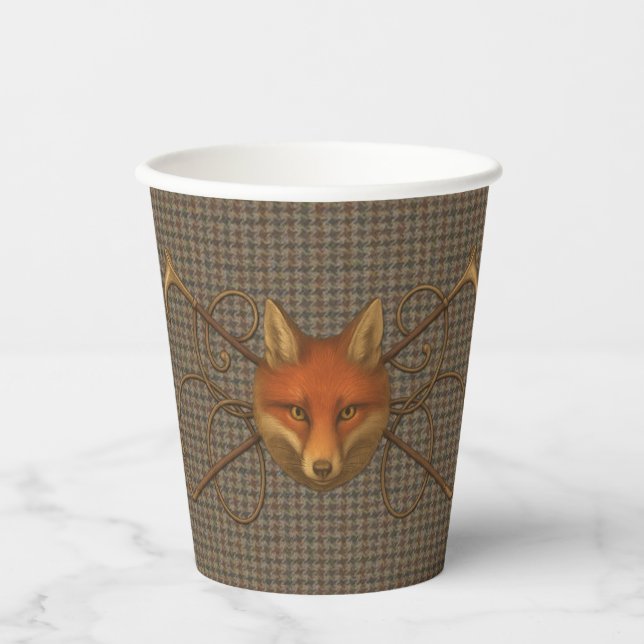 Hoity Toity House Vixen über Tweed Cup Pappbecher (Vorderseite)