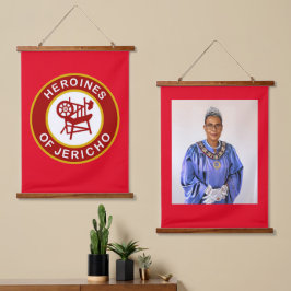 HOJ-HANGING-STEUERUNG WANDTEPPICH MIT HOLZRAHMEN