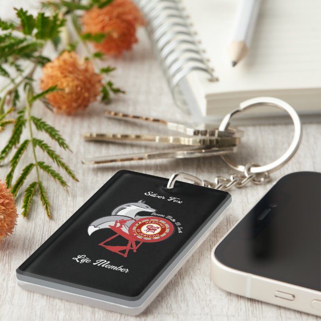 HOJ Silver Fox Life Mitglied Schlüsselanhänger (Vorderseite rechts)