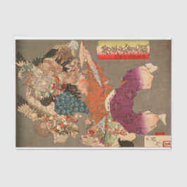 Hōjō Takatoki, Lord of Sagami, Warding Off Tengu Seidenpapier