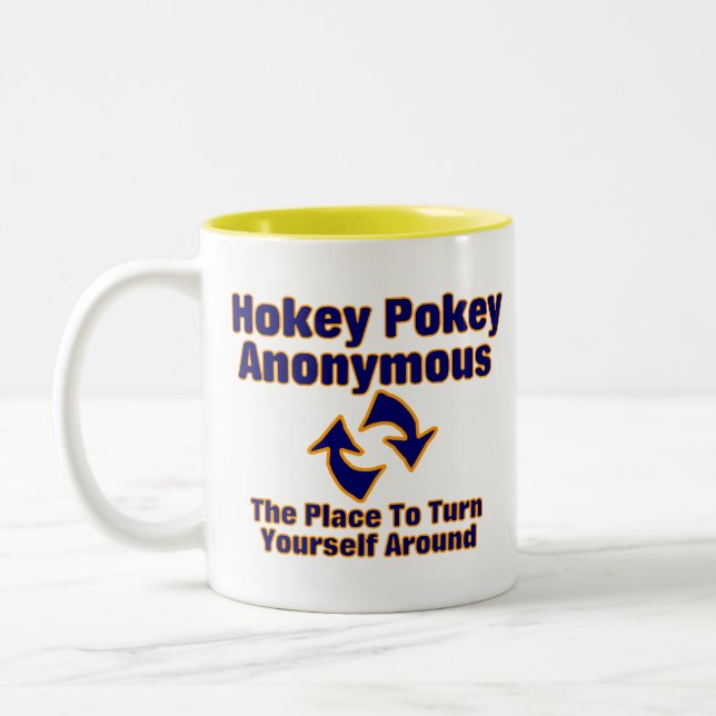 Hokey Pokey anonym Zweifarbige Tasse (Links)