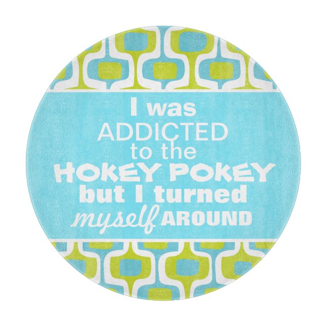 Hokey Pokey Mid Century Mod Retro Patter Schneidebrett (Vorderseite)