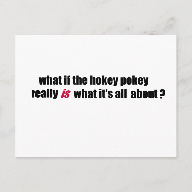 Hokey Pokey Postkarte (Vorderseite)