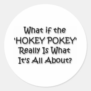 HOKEY POKEY RUNDER AUFKLEBER