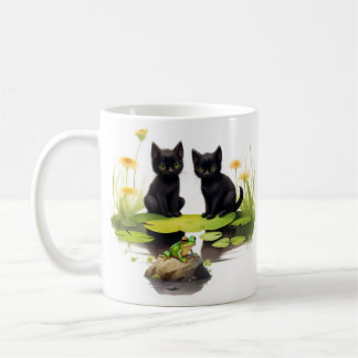 Hoki & Koki Black Kittens Besichtigung der Tasse P