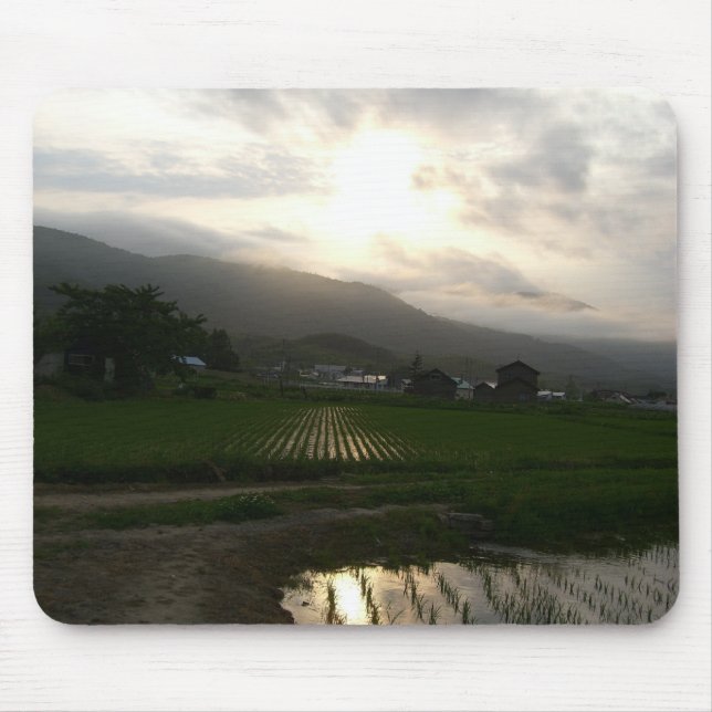 Hokkaido-Sonnenuntergang Mousepad (Vorne)
