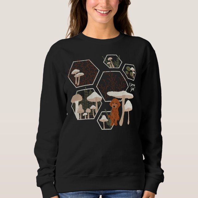 Hoku, der Pilzwald der Poodle Sweatshirt (Vorderseite)