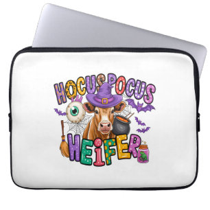 Hokus Pokus Färse Halloween Kuh Laptopschutzhülle