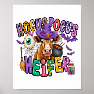 Hokus Pokus Färse Halloween Kuh Poster