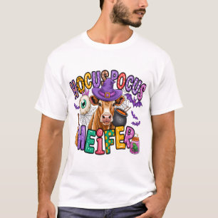 Hokus Pokus Färse Halloween Kuh T-Shirt