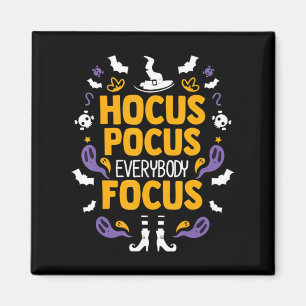 Hokus Pokus Jeder Konzentriert Sich Halloween Outf Magnet