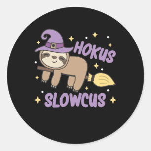 Hokus Slowcus - Fault Hexenkostüm Runder Aufkleber
