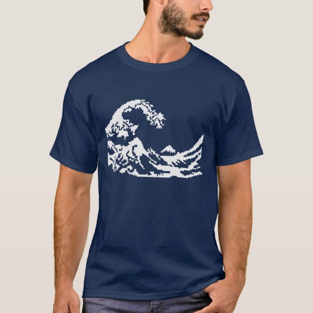 Hokusai 8bits T-Shirt (Vorderseite)