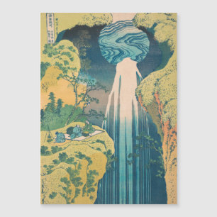 Hokusai Amida-Fälle Japan Wasserfall  Magnetkarte