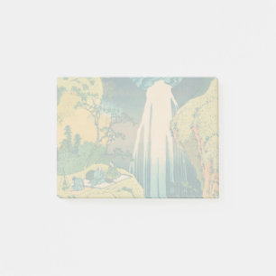 Hokusai Amida-Fälle Japan Wasserfall Post-it Klebezettel