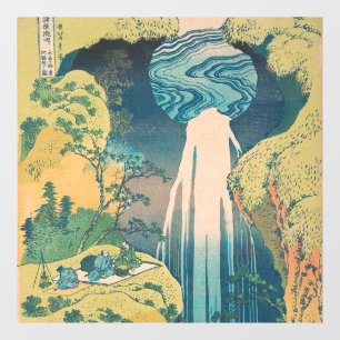 Hokusai Amida Falls Japan Wasserfall Fensteraufkleber