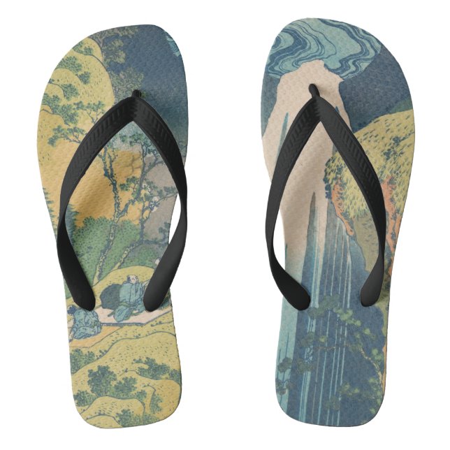 Hokusai Amida Falls Japan Wasserfall Flip Flops (Fußbett)