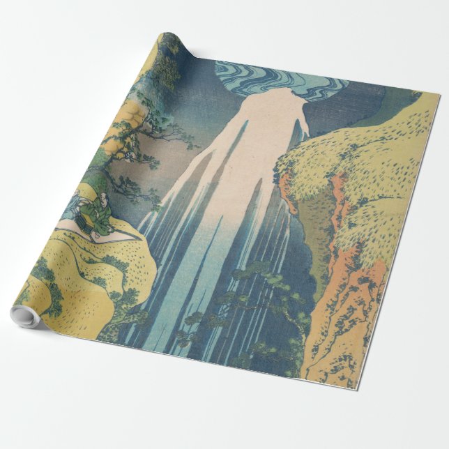Hokusai Amida Falls Japan Wasserfall Geschenkpapier (Ungerollt)