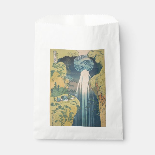 Hokusai Amida Falls Japan Wasserfall Geschenktütchen (Vorderseite)