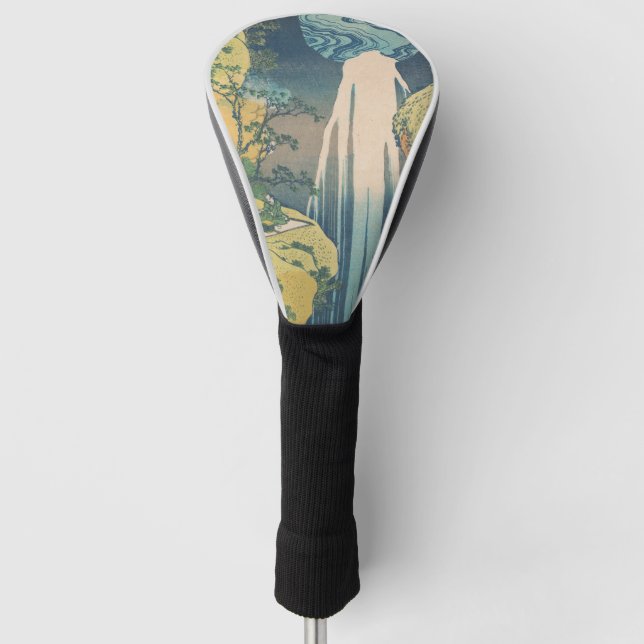 Hokusai Amida Falls Japan Wasserfall Golf Headcover (Vorderseite)