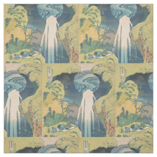 Hokusai Amida Falls Japan Wasserfall Stoff