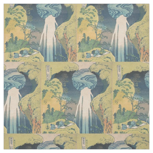 Hokusai Amida Falls Japan Wasserfall Stoff (Muster)