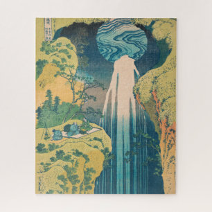 Hokusai Amida Wasserfall Japan Wasserfall Puzzle