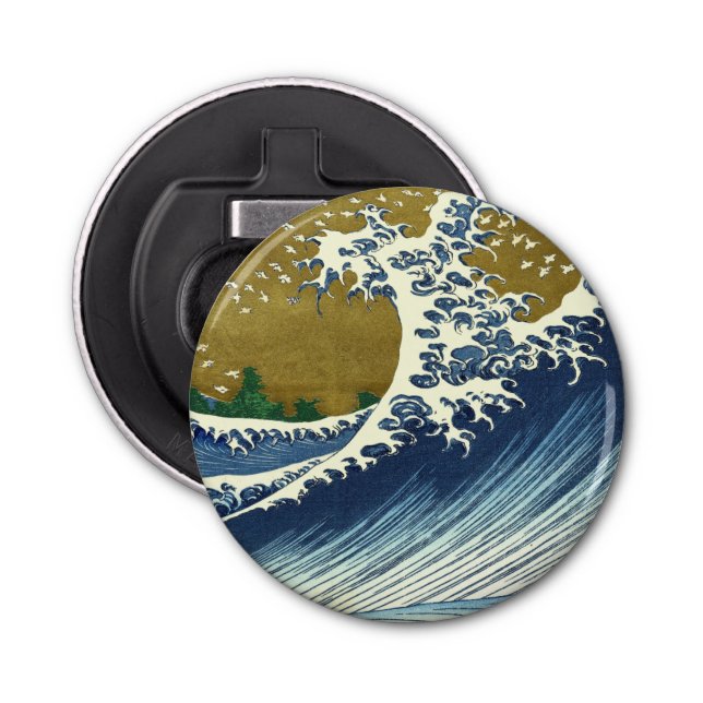 Hokusai Big Wave Japan japanische Kunst Flaschenöffner (Vorderseite)