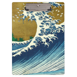 Hokusai Big Wave Japan japanische Kunst Klemmbrett