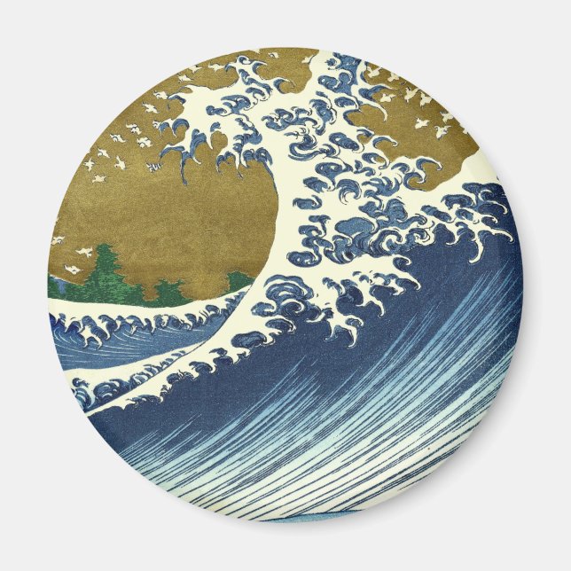 Hokusai Big Wave Japan japanische Kunst Magnet (Vorne)