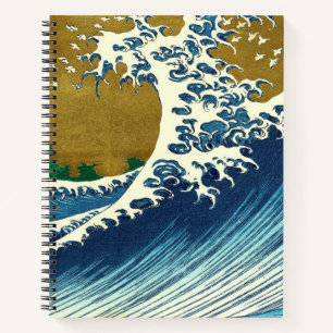 Hokusai Big Wave Japan japanische Kunst Notizbuch