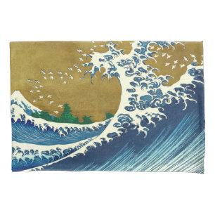 Hokusai Big Wave Japan Vintage Ocean Kissenbezug