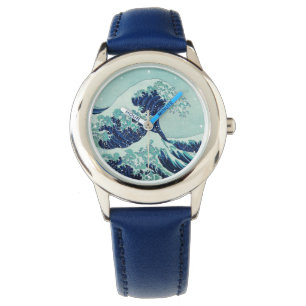 Hokusai Blue Waves Armbanduhr