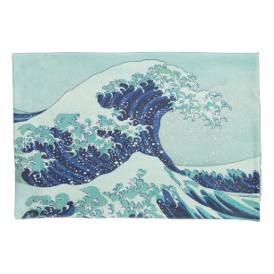 Hokusai Blue Waves Kissenbezug
